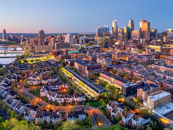 downtown city scape
