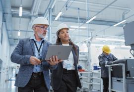 tour of industrial site