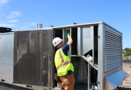 Person working on RTU